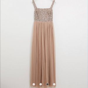 Maya Bridesmaid, square neck, sequin - Size 2